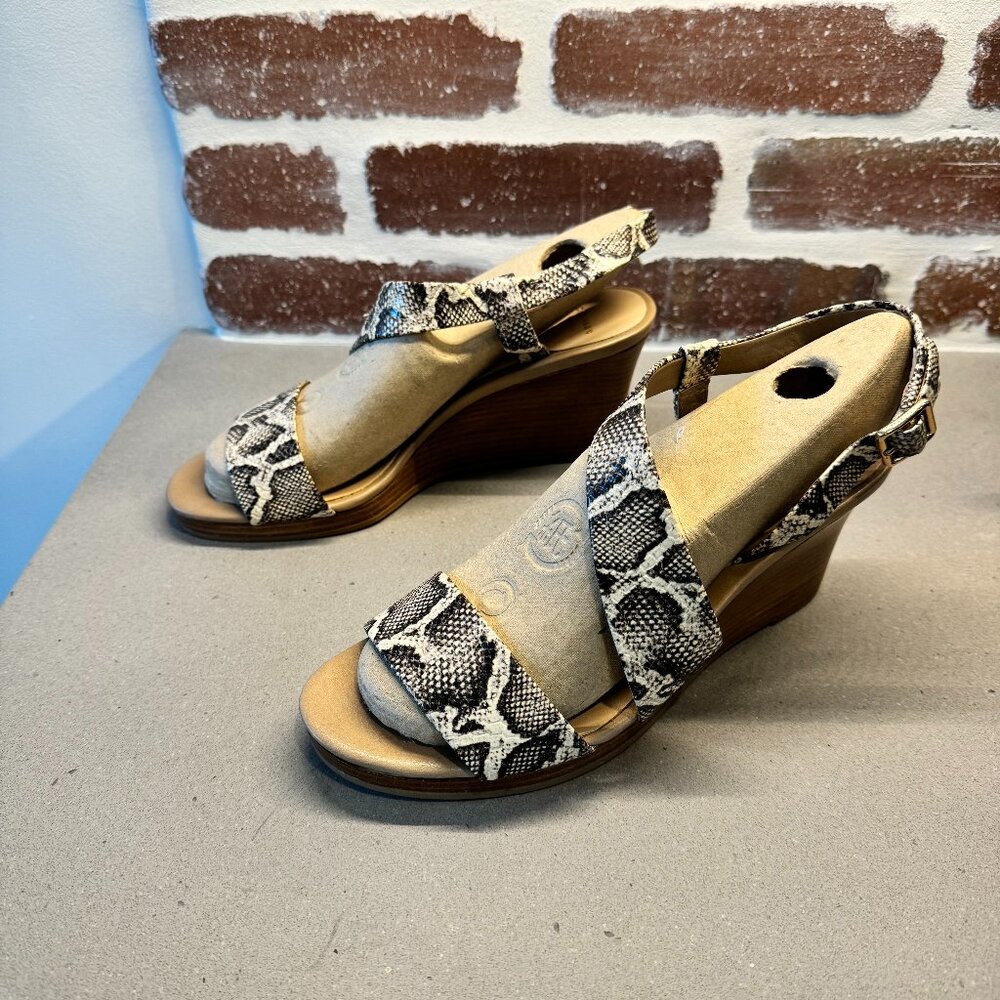 Cole Haan Grand OS Wedge Snake Skin Women's Sandals Shoes Sz 7B